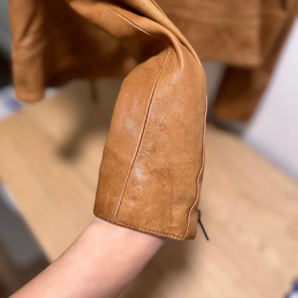 Mackage for Aritzia brown leather jacket size xxs - Picture 4 of 4